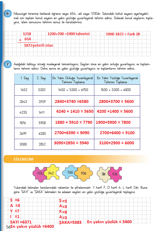 4.sınıf MEB Yayınları Matematik Ders Kitabı 2.Ünite Sayfa 5178