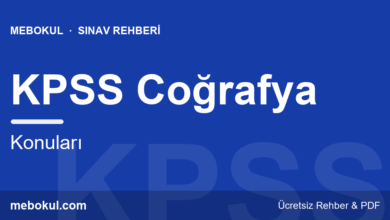 KPSS Coğrafya Konuları ve Çalışma Rehberi fotoğrafı