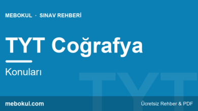 TYT Coğrafya Konuları ve Çalışma Rehberi fotoğrafı